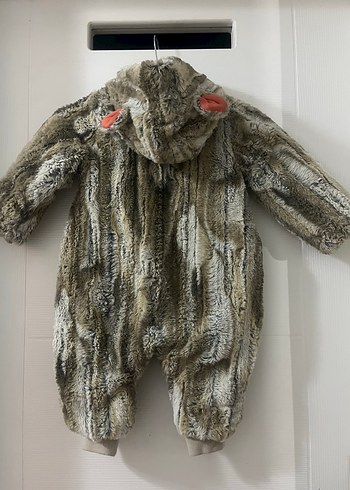 Gri Kürklü Bebek Erkek Tulumu - Görsel 2