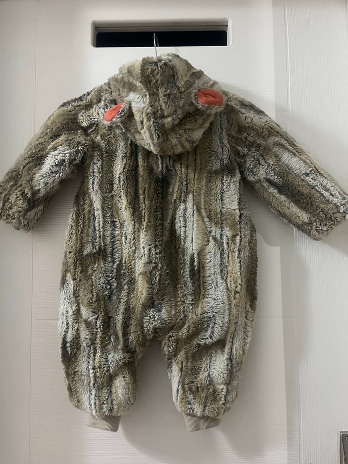 Gri Kürklü Bebek Erkek Tulumu - Görsel 2