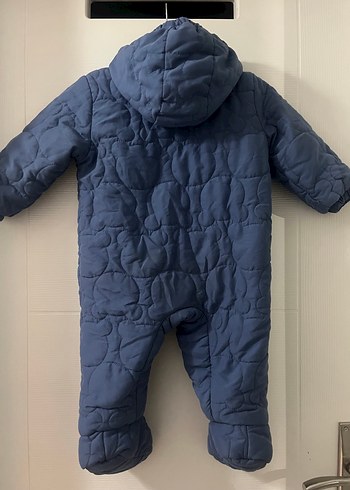 Mavi Kapüşonlu Erkek Bebek Tulum - Görsel 2