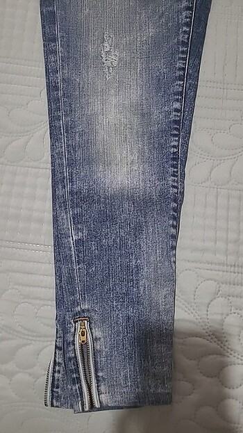 Mavi Jeans mavi kot pantolon fermuarlı