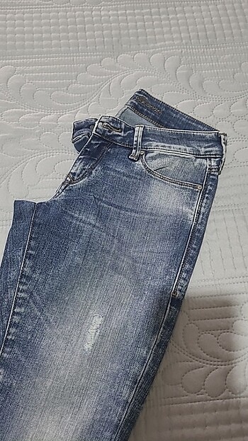 26 Beden mavi Renk mavi kot pantolon fermuarlı