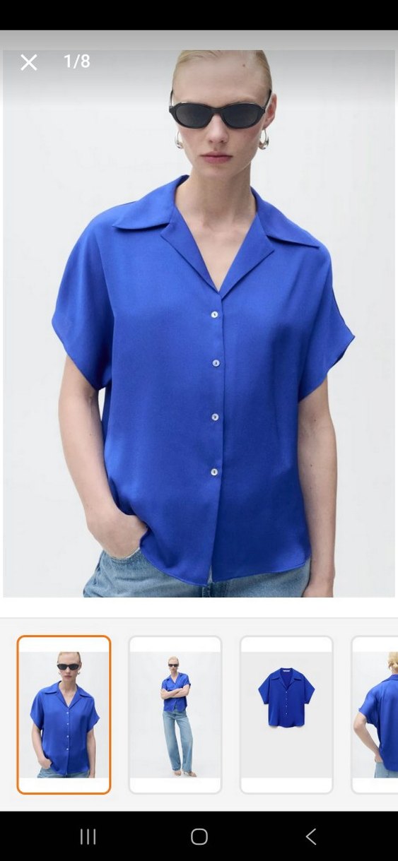 mango saten gömlek - Görsel 2