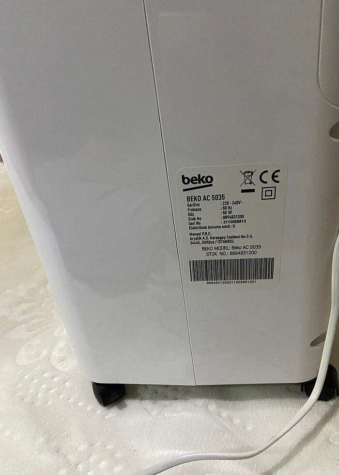 Beko AC 5035 hava soğutucu - Görsel 5