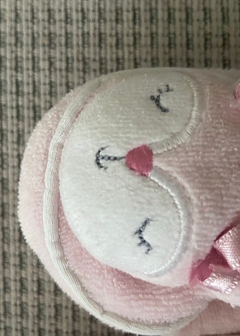 Kız Çocuk Pembe Nakışlı Sıcak Ev Terliği panduf - Görsel 5