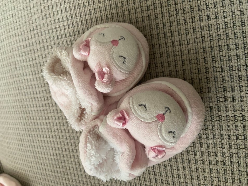 Kız Çocuk Pembe Nakışlı Sıcak Ev Terliği panduf - Görsel 3