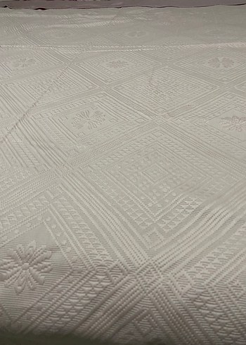 Nakışlı pudra pembe Yatak Örtüsü - Görsel 6