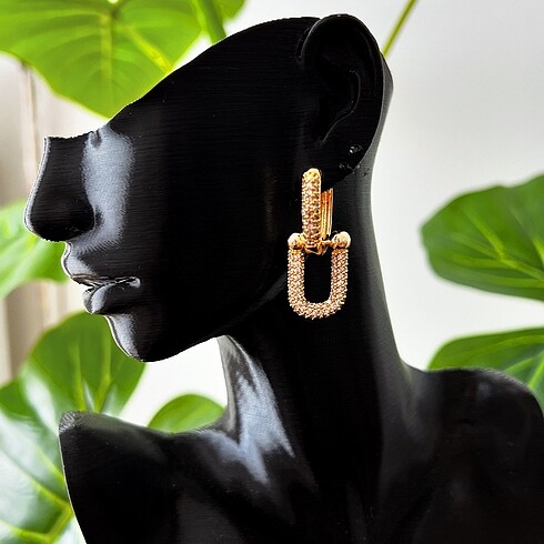 Gold zirkon taşlı Tiffany
