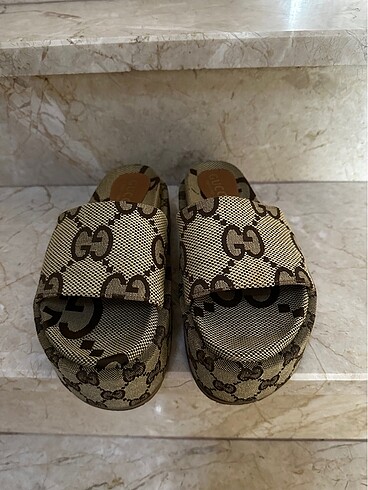 37 Beden camel Renk İthal Gucci terlik