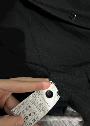 United Nude Düğmeli Siyah Midi Kadın Hırka