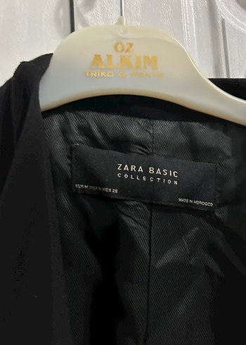 Kadın Siyah Deri Kemerli Ofis Blazeri - Görsel 2