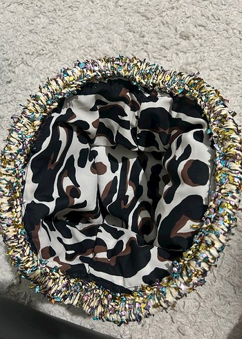 Renkli Örgü Kadın Portföy Çanta - Görsel 2