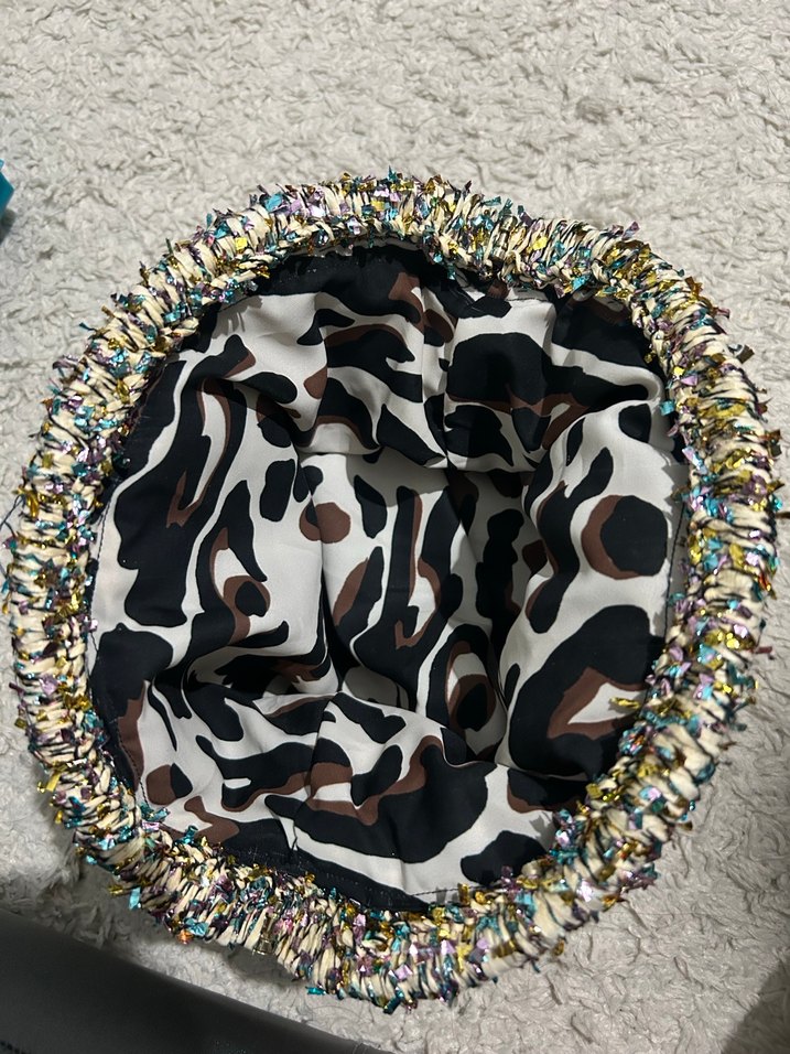 Renkli Örgü Kadın Portföy Çanta - Görsel 2