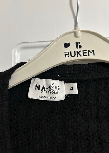 Siyah Örgü Kadın Hırka - Görsel 3