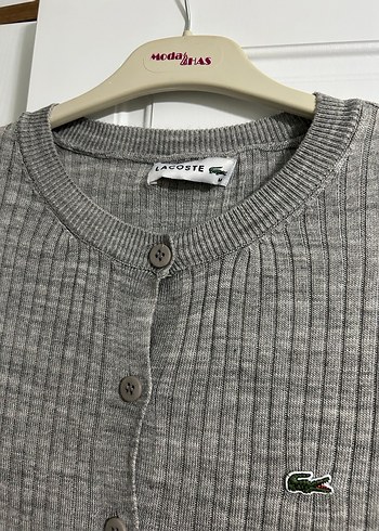 Gri Düğmeli Erkek Triko Hırka - Görsel 2