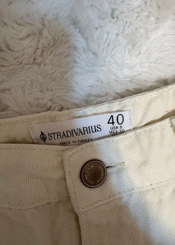 Stradivarius Beyaz Jean - Görsel 2