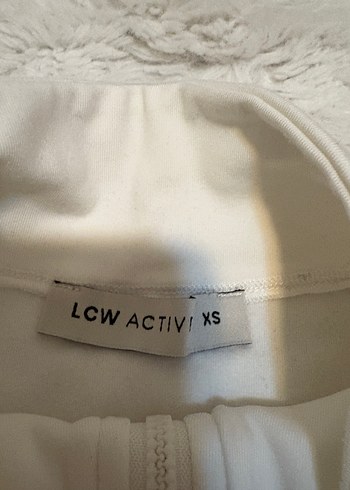 Kadın Beyaz Fermuarlı Spor Ceket - Görsel 2