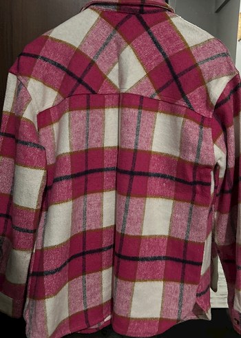 Pembe Ekose Desenli Düğmeli Çocuk Gömlek - Görsel 2