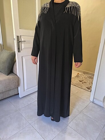 Diğer Taşlı Siyah Abiye Elbise