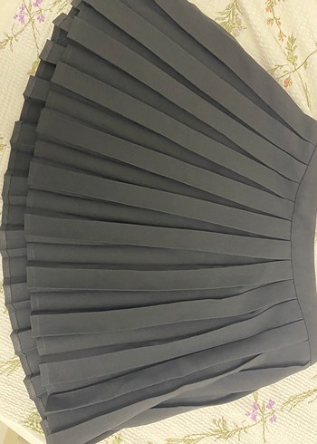 Siyah Pilili midi mini Etek