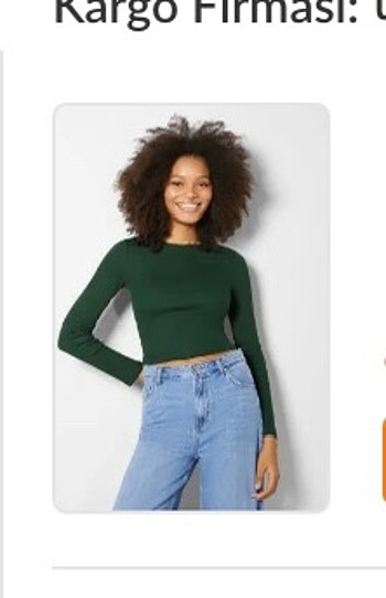 Bershka yeşil fitilli body ç