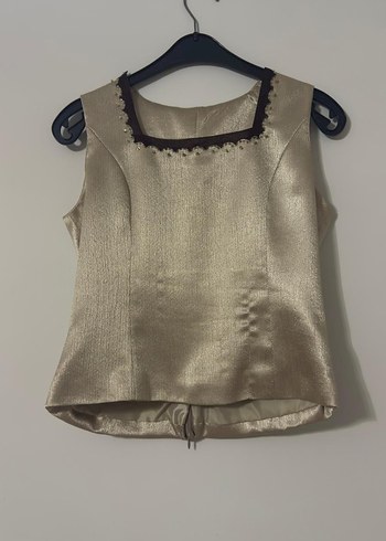 Nakışlı Kısa Bej Kadın Ceket - Görsel 3