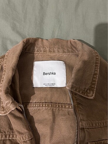 Bershka Bershka hiç kullanılmamış kahverengi kot ceket