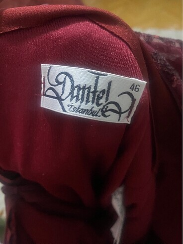 Pul payetli bordo balık büyük beden Tesettür Abiye - Görsel 6