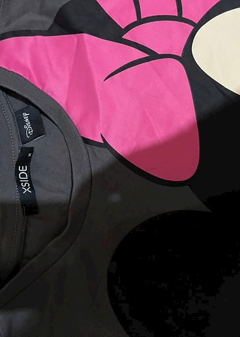 Kız Çocuk Gri Baskılı Pop Kültür Tişört - Görsel 2