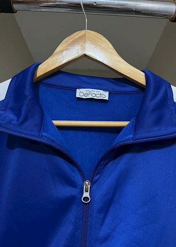 Mavi Fermuarlı Spor Kadın Ceket - Görsel 2