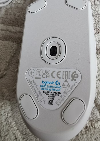 Logitech G203 Beyaz Gaming Mouse RGB Işıklı - Görsel 5