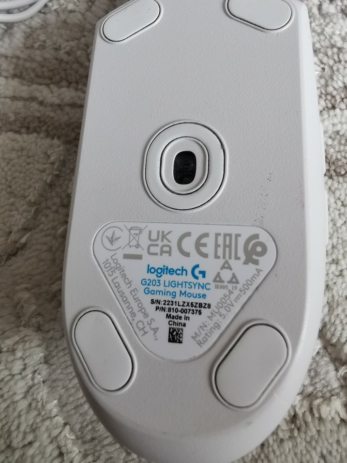 Logitech G203 Beyaz Gaming Mouse RGB Işıklı - Görsel 5