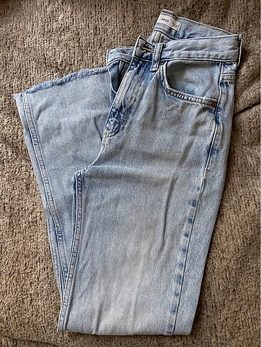 Mango kesik paça straight jean