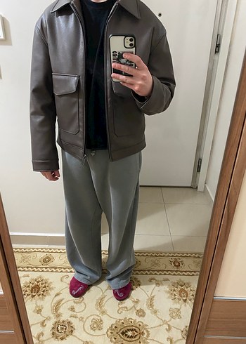 Zara Deri Ceket - Görsel 3