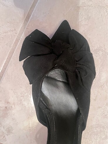 37 Beden siyah Renk Topuklu süet ayakkabı