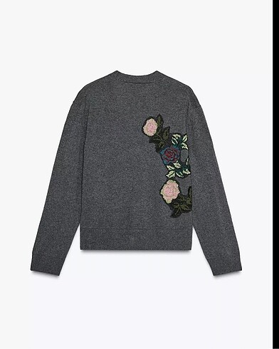 Zara Çiçek işlemeli hırka
