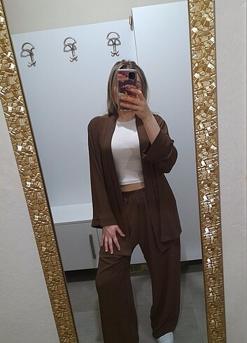 Airobin pantolon abaya takım 