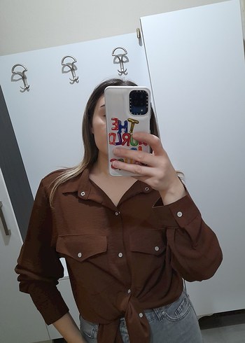 uzun cepli gömlek - Görsel 3