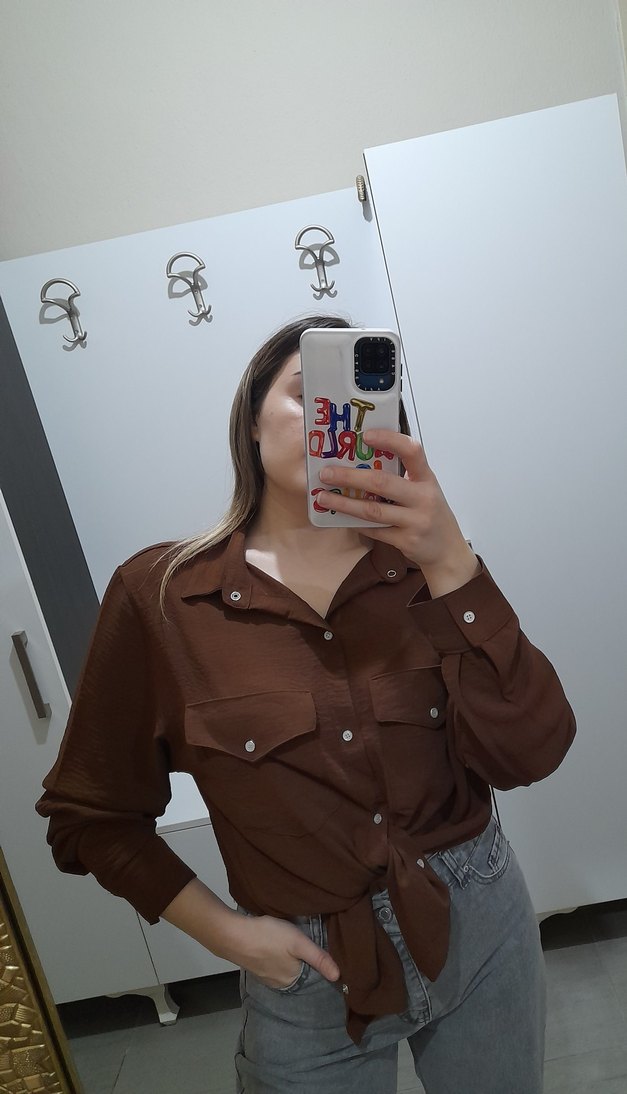 uzun cepli gömlek - Görsel 2