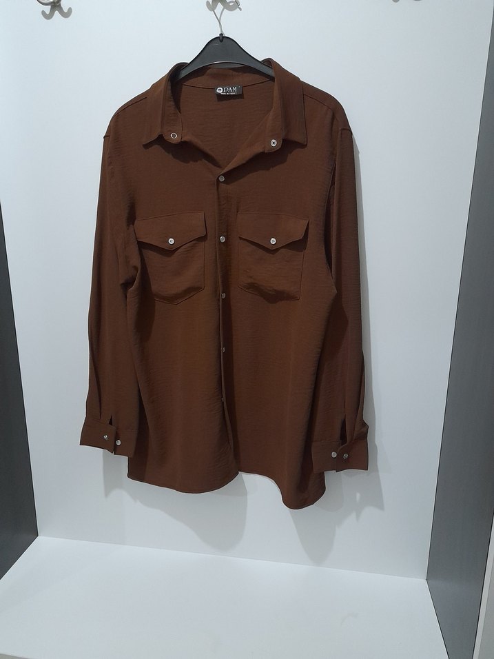 uzun cepli gömlek - Görsel 4