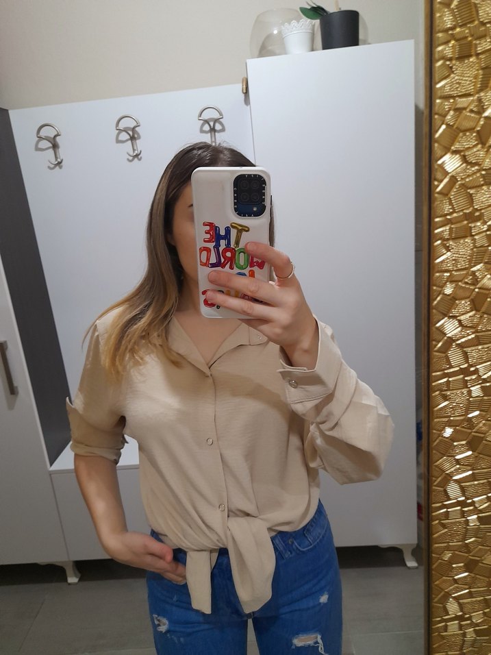 uzun Kollu uzun gömlek - Görsel 2