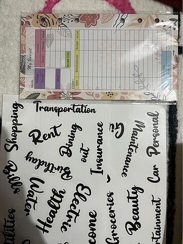 Birikim ajandası Bütçe düzenleyici Sarı - Görsel 4