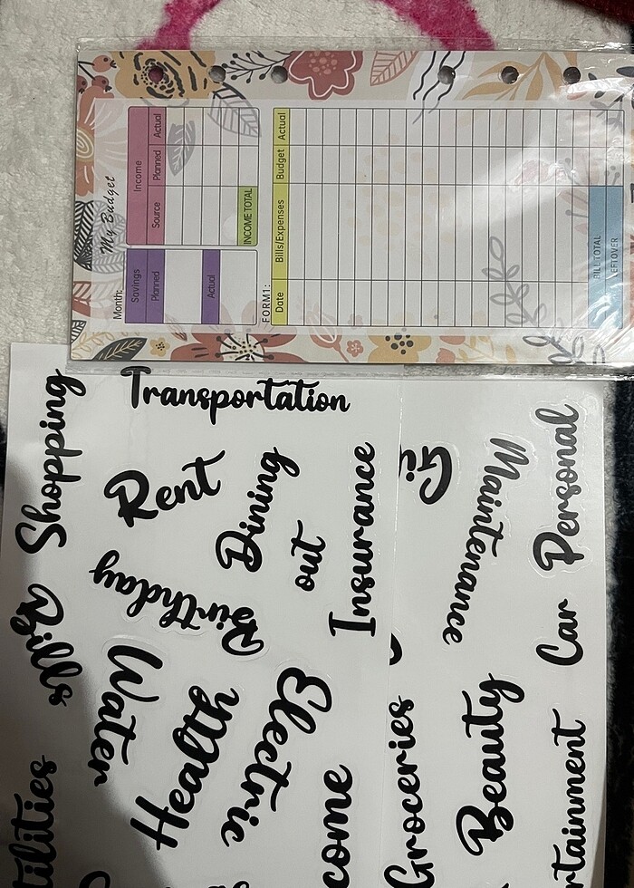Birikim ajandası Bütçe düzenleyici Sarı - Görsel 4