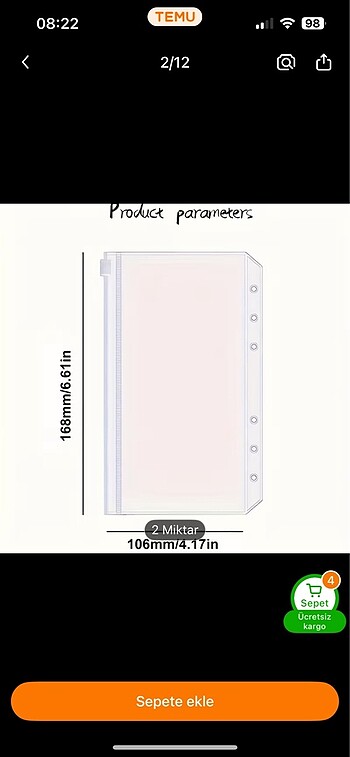 Bütçe planlayıcı Birikim ajandası  yedek zarf - Görsel 3