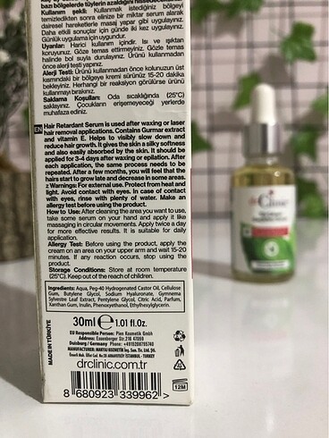 Beden Renk dr. Clinic Tüy Çıkışını Geciktirici Serum 30 ml