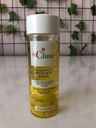 Beden ???? Dr.Clinic Ölmez Çiçeği Otu HELİCHRYSUM Yaşlanma Karşıtı Ton