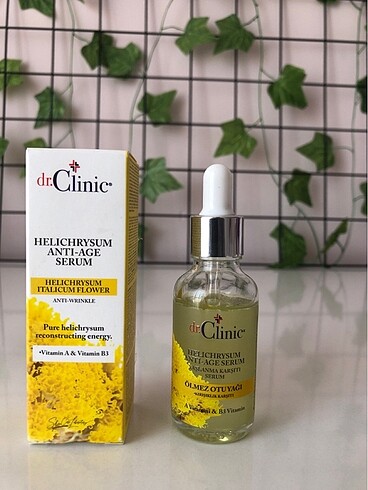 ???? Dr.Clinic Ölmez Çiçeği Otu HELİCHRYSUM Cilt Yenileyici Seru