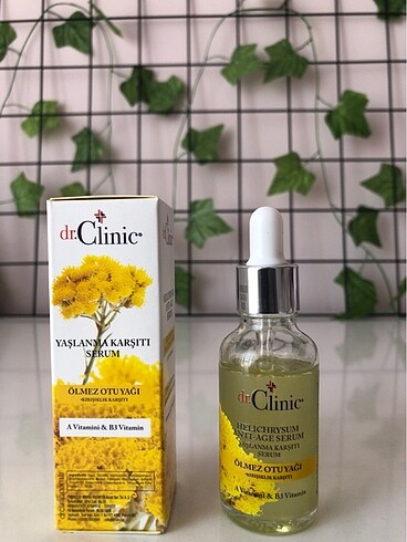  Beden Renk ???? Dr.Clinic Ölmez Çiçeği Otu HELİCHRYSUM Cilt Yenileyici Seru