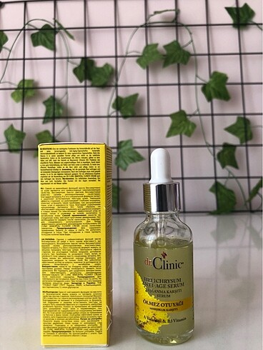 Diğer ???? Dr.Clinic Ölmez Çiçeği Otu HELİCHRYSUM Cilt Yenileyici Seru