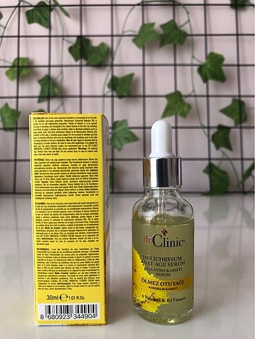  Beden ???? Dr.Clinic Ölmez Çiçeği Otu HELİCHRYSUM Cilt Yenileyici Seru