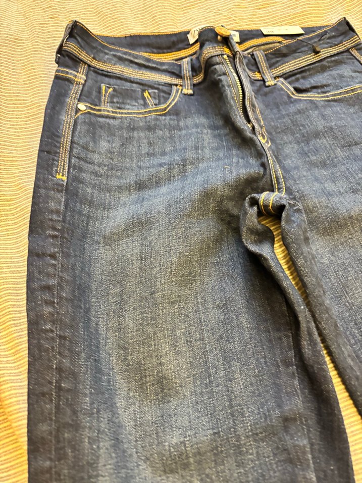 Kadın Lacivert Normal Boy Denim Pantolon - Görsel 2